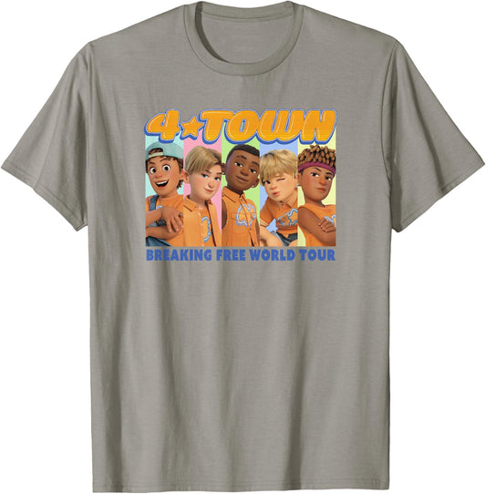 Disney Pixar Turning Red 4 Town Group World Tour T-Shirt - T-Shirt | Sand