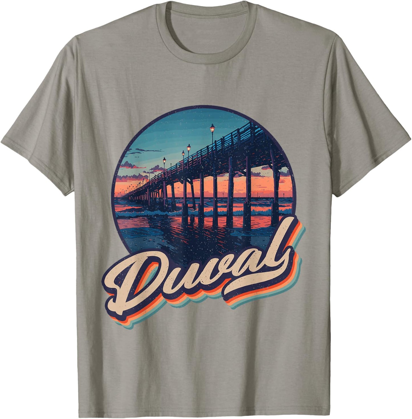 Vintage Duval County 904 Spirit: Jacksonville Beach Pier T-Shirt - T-Shirt | Sand