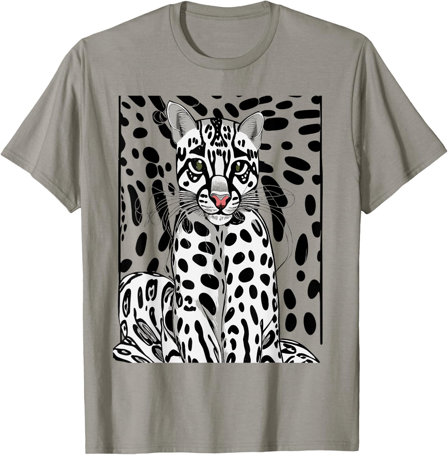 Ocelot Cat T-Shirt - T-Shirt | Sand