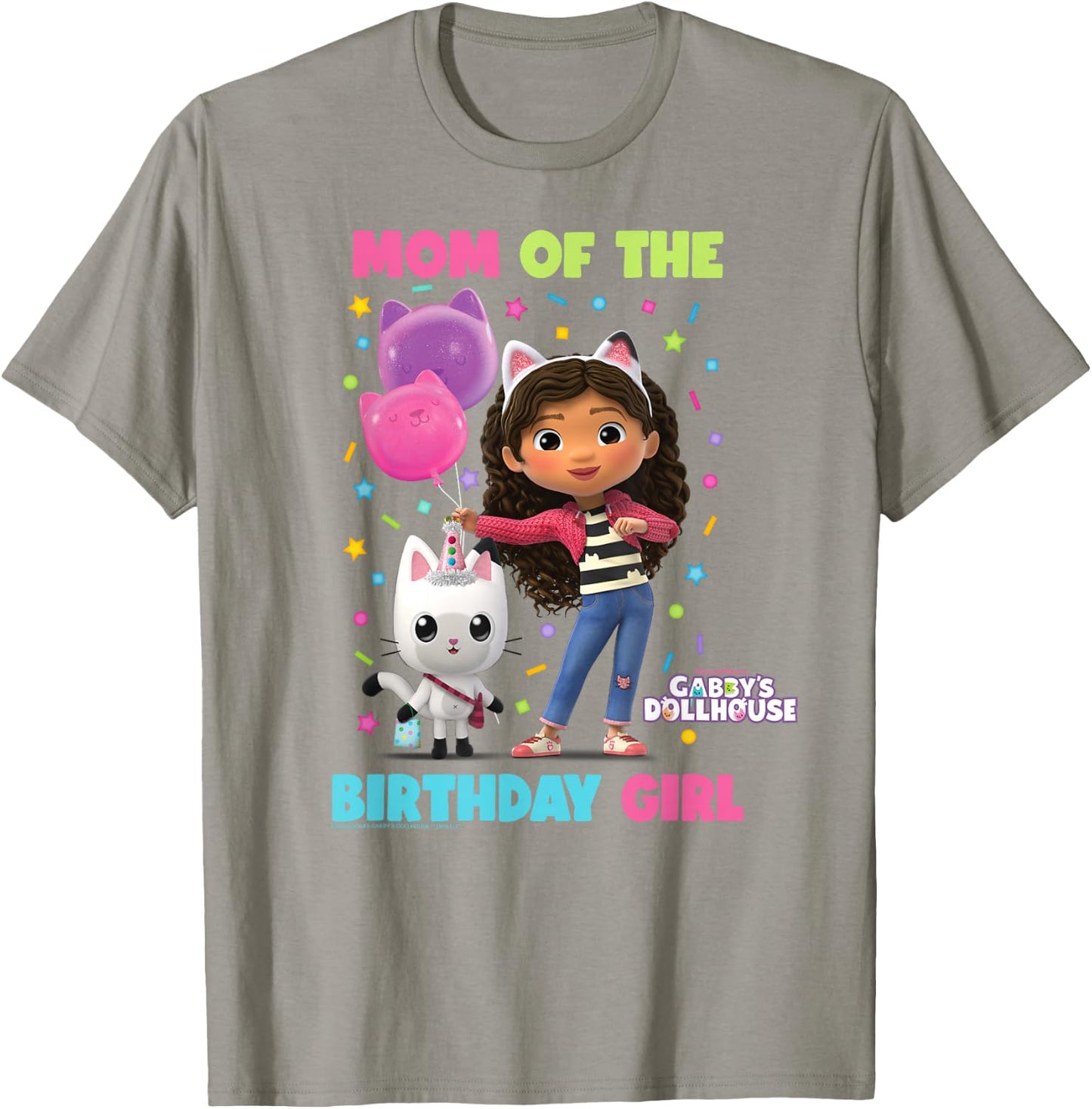 DreamWorks Gabby's Dollhouse Mom of The Birthday Girl T-Shirt - T-Shirt | Sand