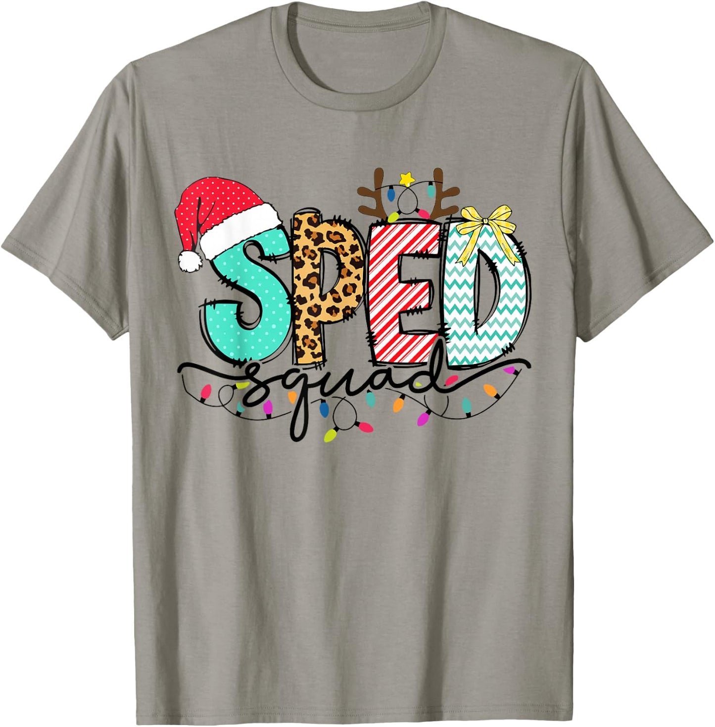 SPED Squad Special Education Teacher Autism Christmas Women T-Shirt - T-Shirt | Sand