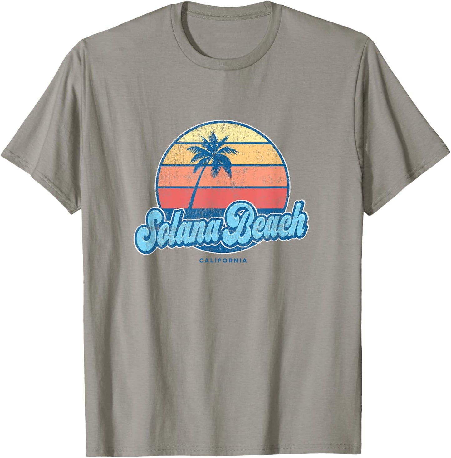Vintage Solana Beach California CA Classic 70s Retro Surfer T-Shirt - T-Shirt | Sand