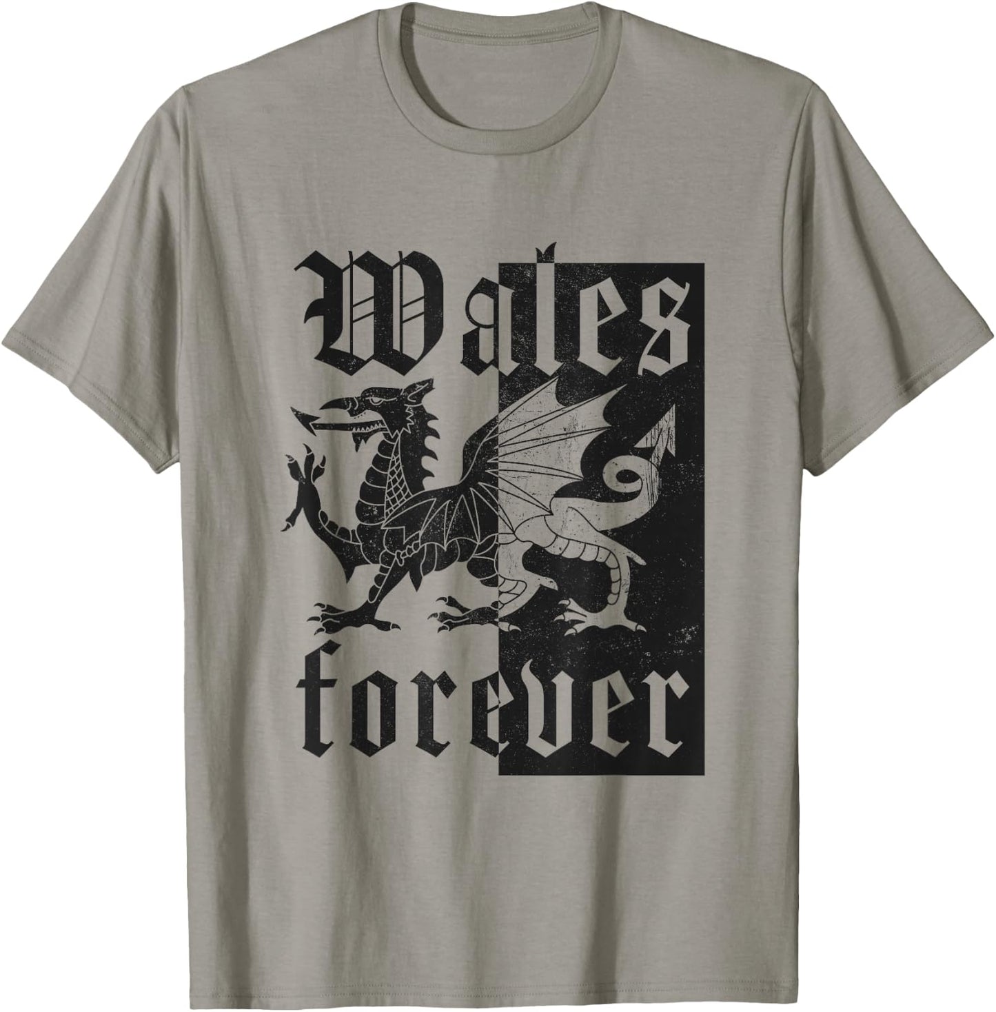 Wales Forever Cymru Am Byth Welsh Dragon Welshman T-Shirt - T-Shirt | Sand