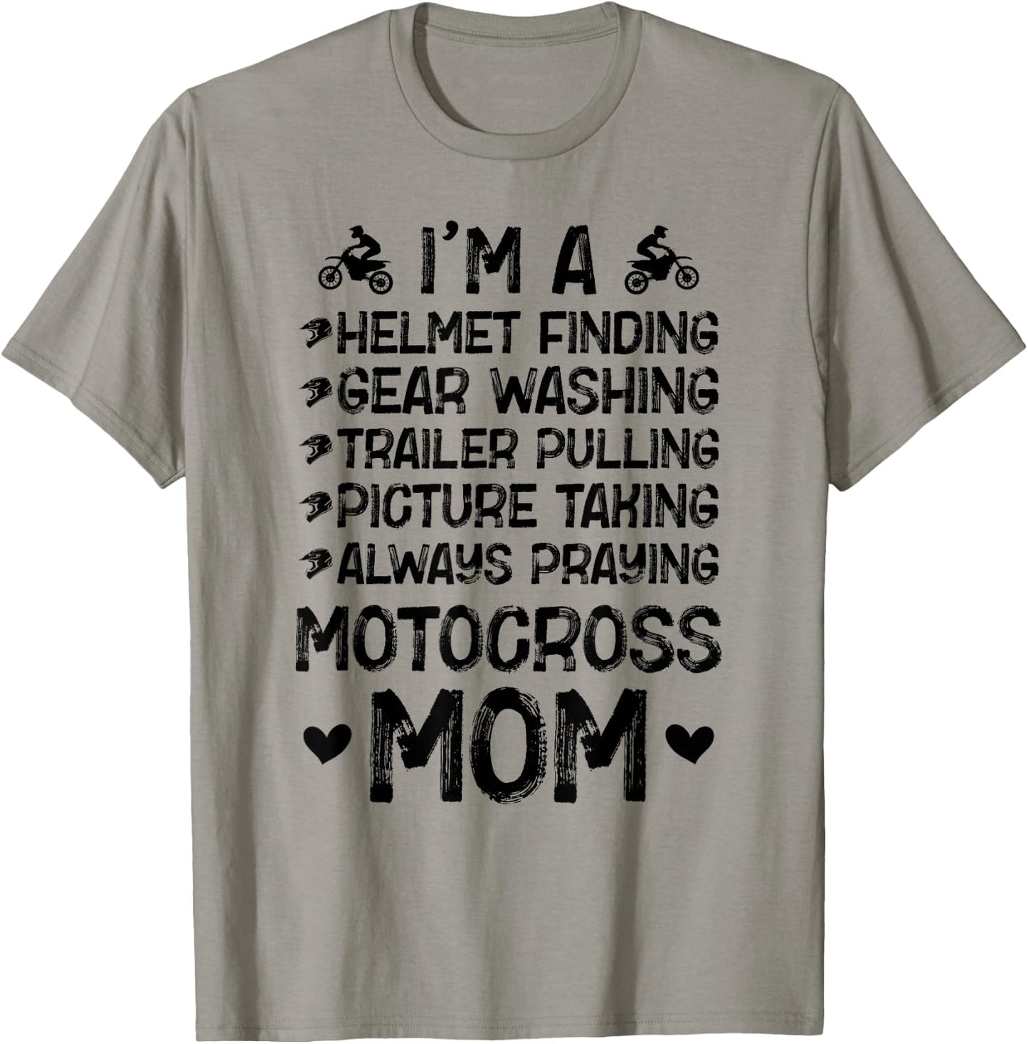 I'm A Motocross Mom Motocross Rider Mother Moto Mom T-Shirt - T-Shirt | Sand