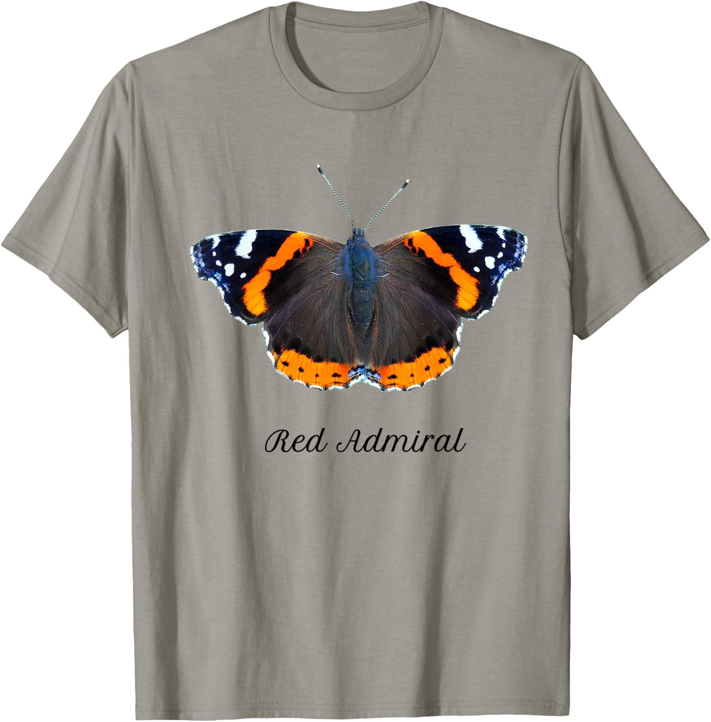 Red Admiral Butterfly T-Shirt - T-Shirt | Sand
