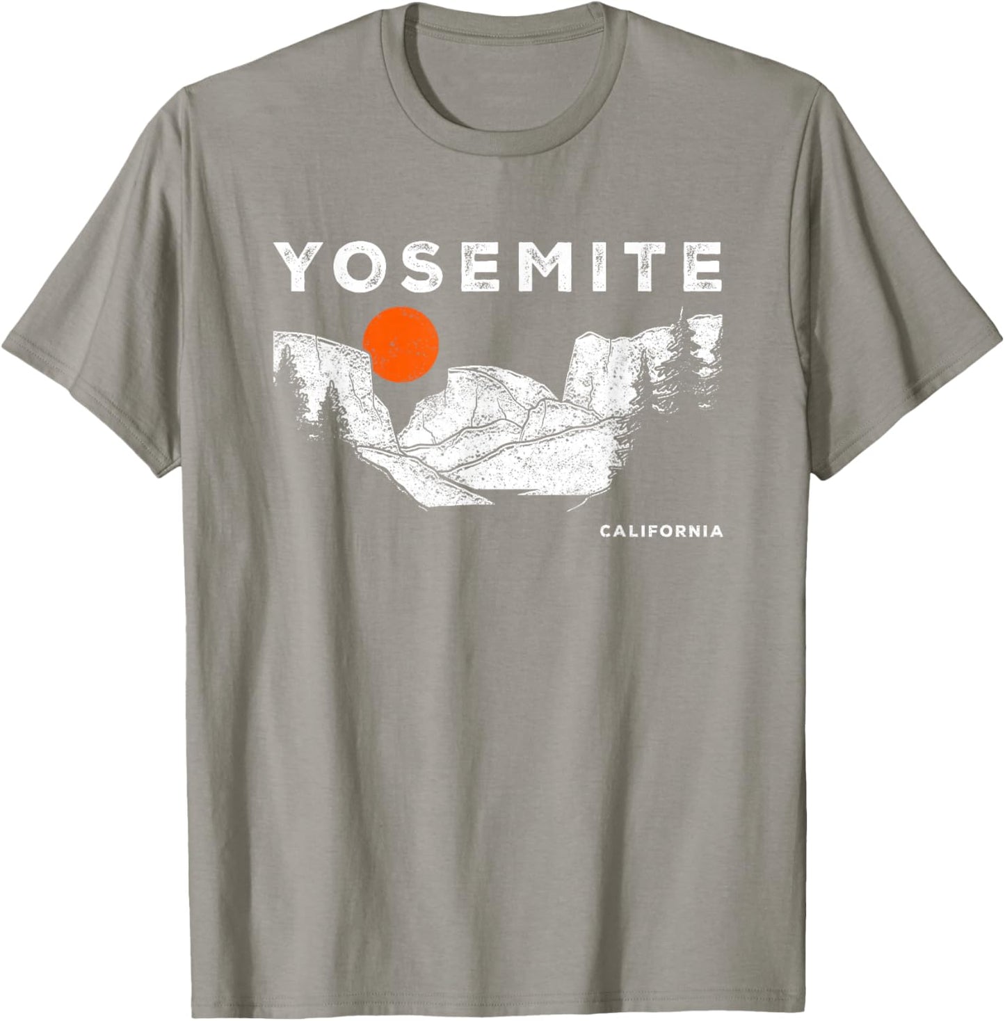 Yosemite California National Park Retro Throwback Souvenir T-Shirt - T-Shirt | Sand