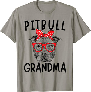 Pit Bull Grandma PitBull Dog Nana Mother's Day Women Girls Kids T-Shirt - T-Shirt | Sand