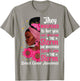 I'm The Storm Black Women Breast Cancer Survivor Pink Ribbon T-Shirt - T-Shirt | Sand