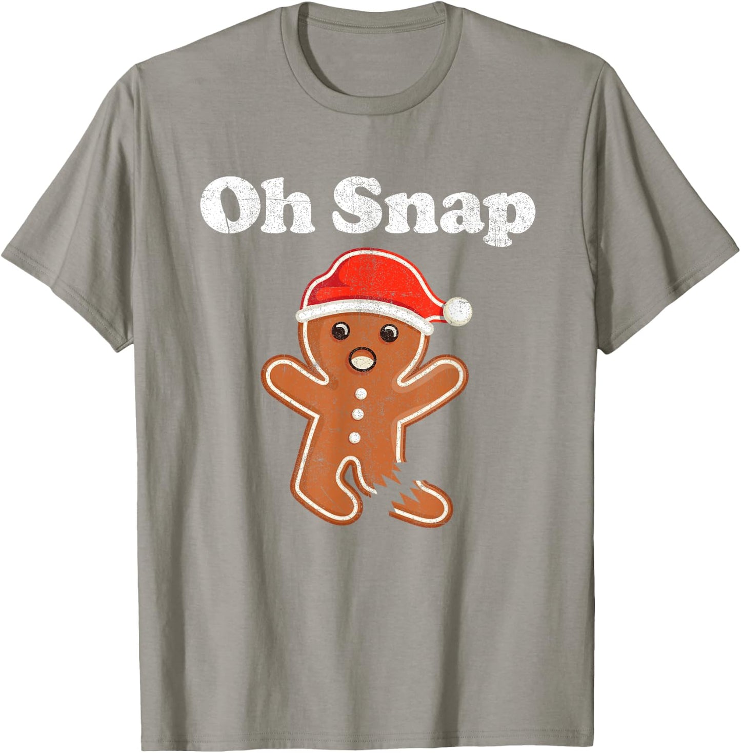 Funny Gingerbread Man Oh Snap Christmas Cookie Costume T-Shirt - T-Shirt | Sand
