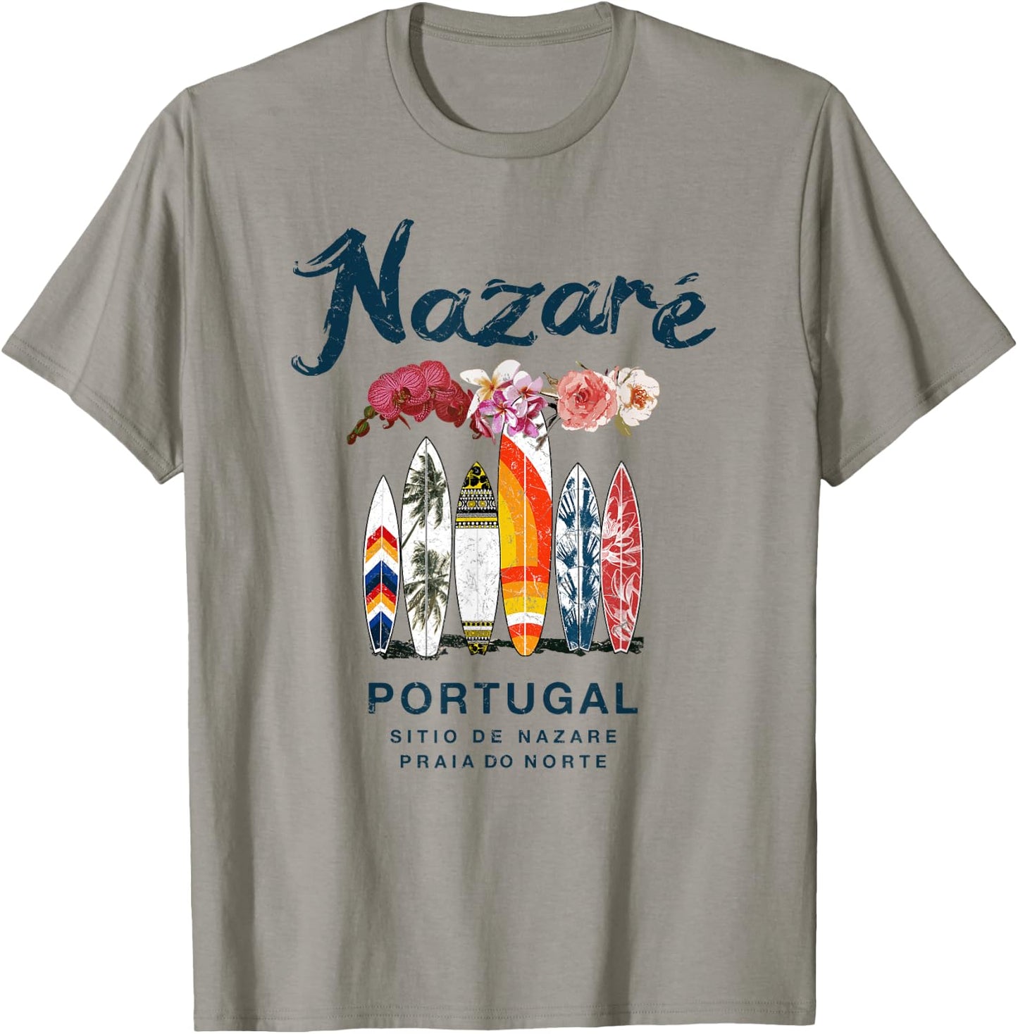 Nazare Portugal Vintage Surfing T-Shirt - T-Shirt | Sand