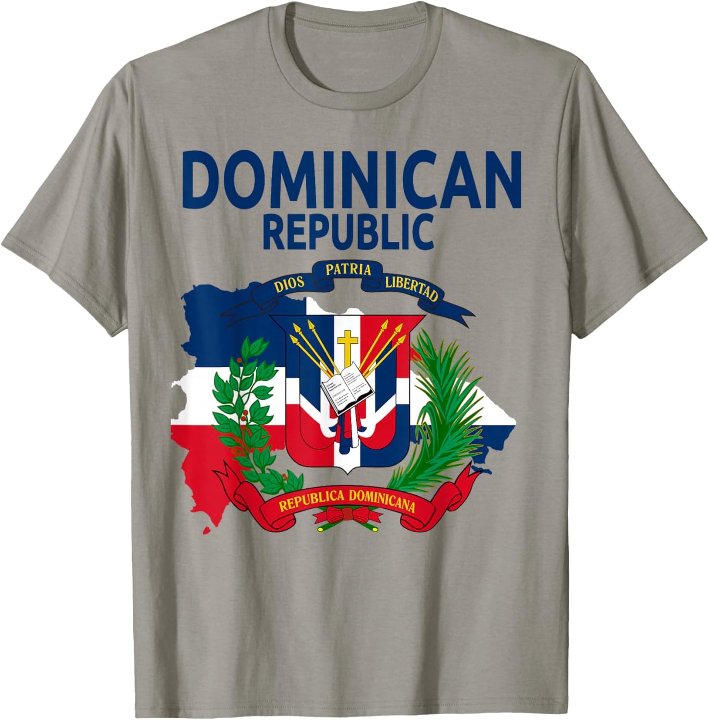 Coat of Arms Republica Dominicana & Dominican Flag Outfit T-Shirt - T-Shirt | Sand