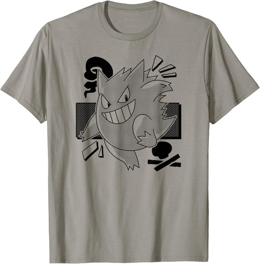 Pokémon - Gengar Manga T-Shirt - T-Shirt | Sand