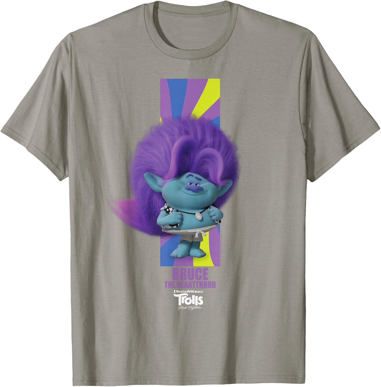 DreamWorks Trolls Band Together BroZone Spruce Bruce T-Shirt - T-Shirt | Sand