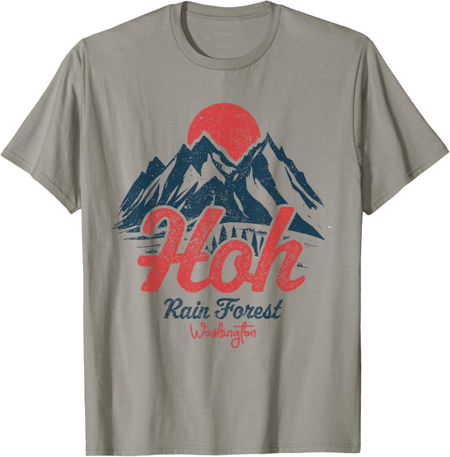 Hoh Rain Forest Olympic National Park Washington T-Shirt - T-Shirt | Sand