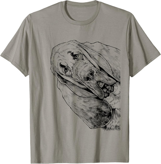 Bloodhound Mom Dog Dad My Dog Tilts His Head Just Like You Men Women Kids T-Shirt - T-Shirt | Sand