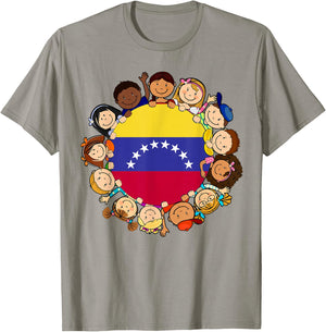 Venezuela Flag Venezuelan Kids Hispanic Heritage Month Boy T-Shirt - T-Shirt | Sand