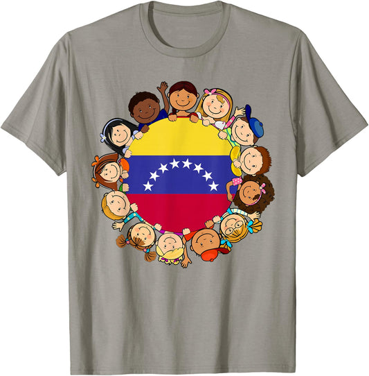 Venezuela Flag Venezuelan Kids Hispanic Heritage Month Boy T-Shirt - T-Shirt | Sand