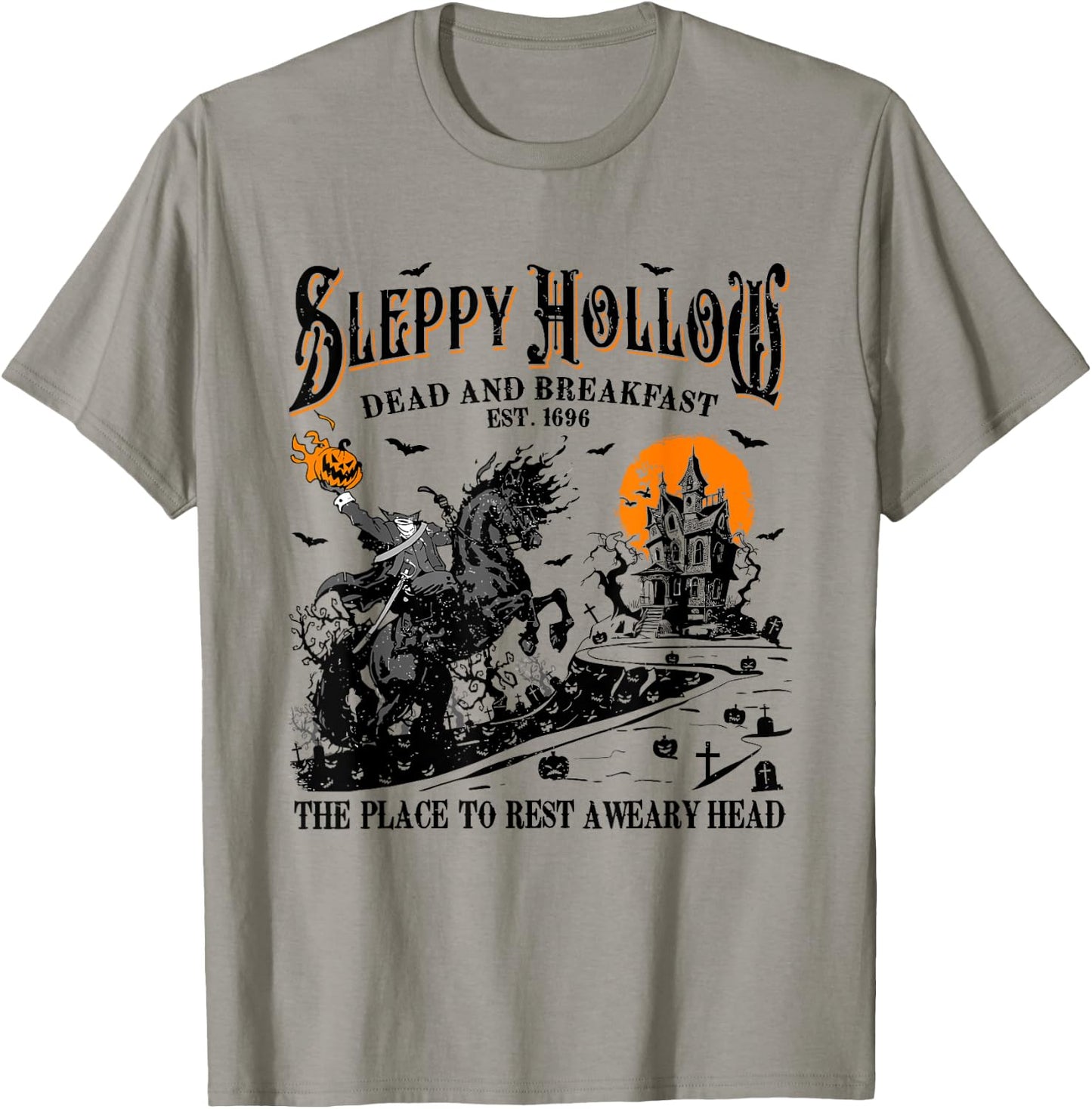 Horseman Halloween Sleepy Hollow Retro Vintage Headless T-Shirt - T-Shirt | Sand