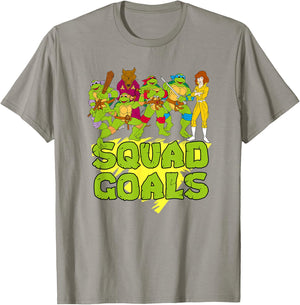 TMNT with Splinter & April - Squad Goals T-Shirt - T-Shirt | Sand