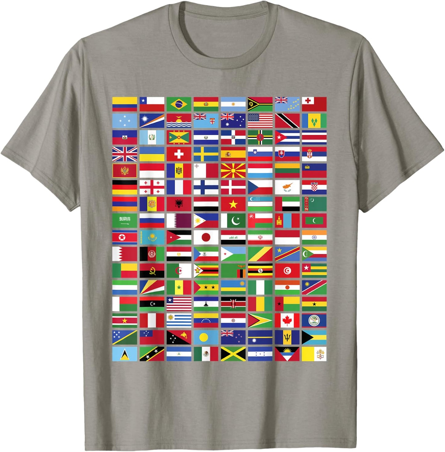 Flags - Over 100 Countries World Geography Vexillology Alt T-Shirt - T-Shirt | Sand