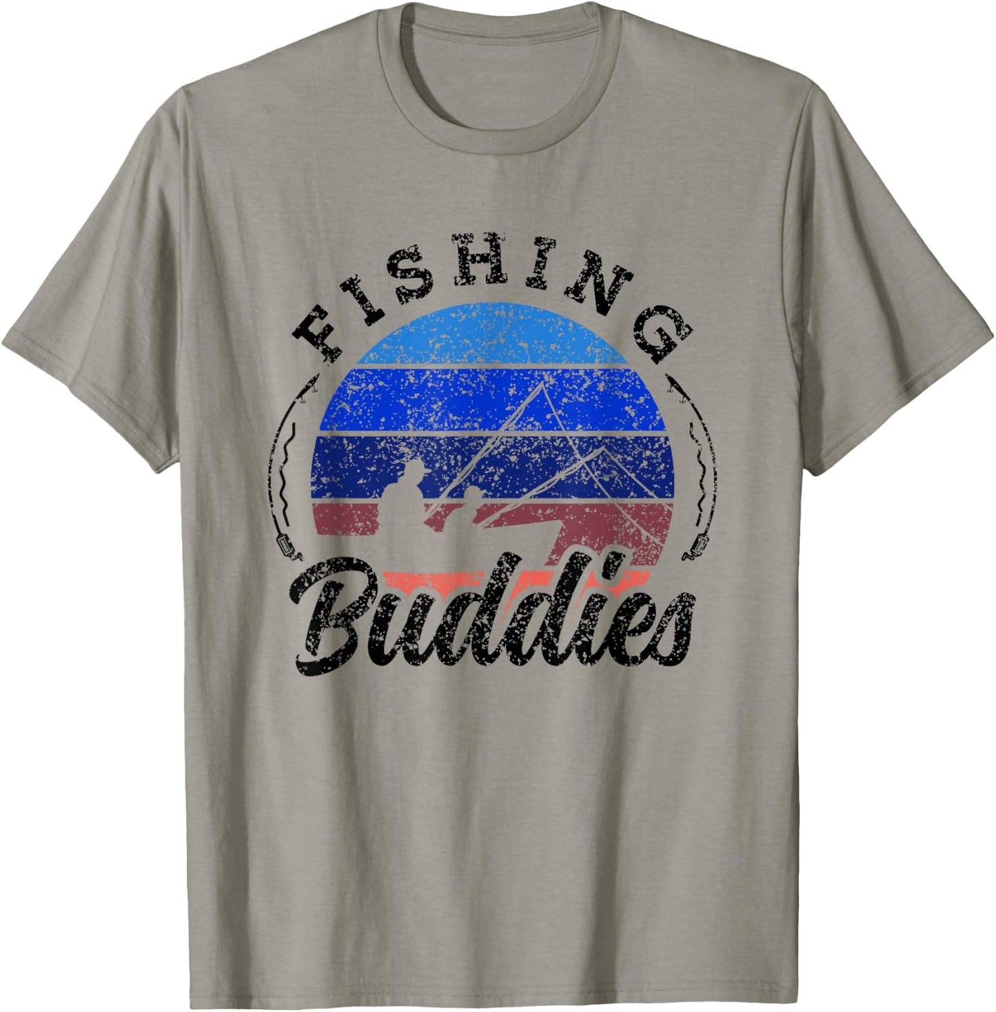 Fishing Buddies Buddy Fisher Fisherman T-Shirt - T-Shirt | Sand