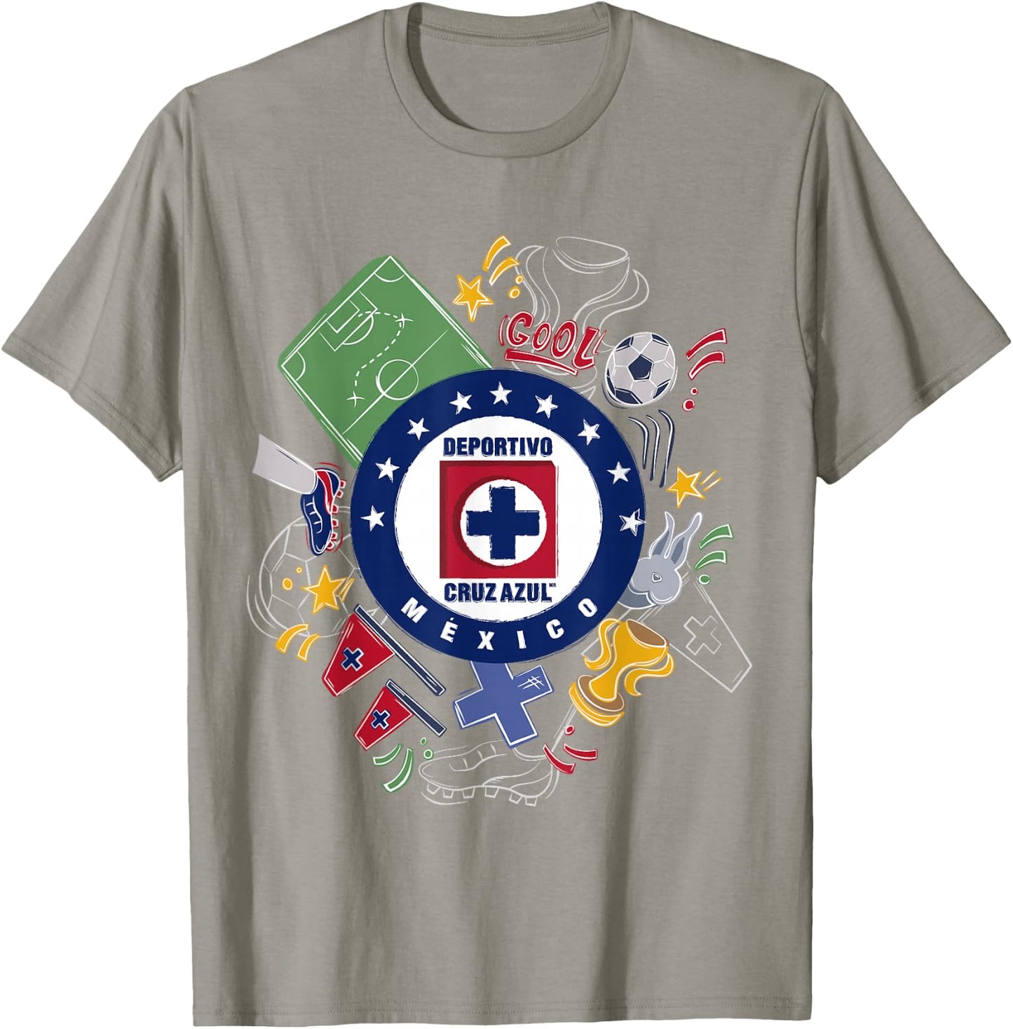 Cruz Azul - Score Big with Our Exclusive Collection T-Shirt - T-Shirt | Sand