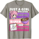 Anime Just a Girl Who Loves Anime Ramen and Sketching T-Shirt - T-Shirt | Sand