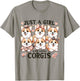 Just a Girl who Loves Corgis T-Shirt - T-Shirt | Sand