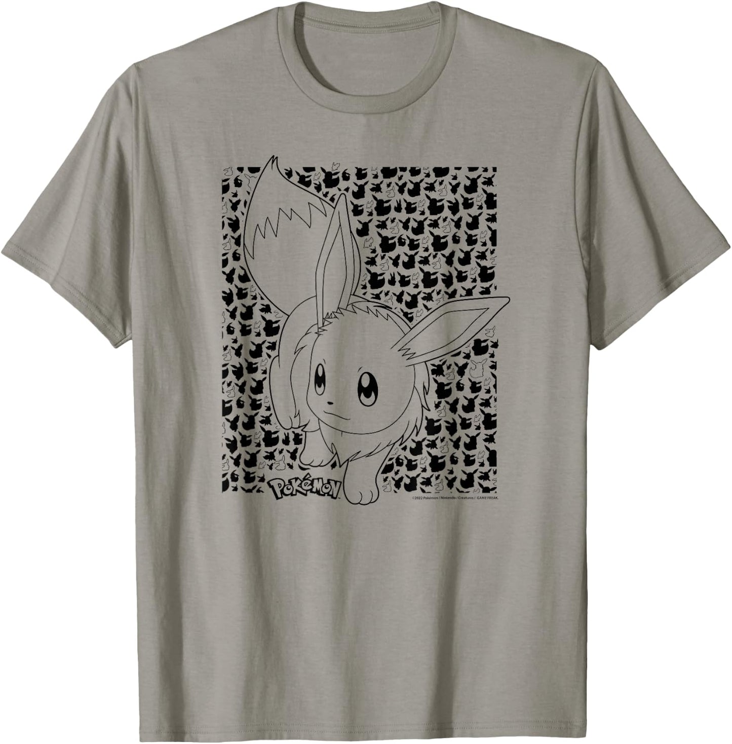 Pokémon - Eevee Pattern T-Shirt - T-Shirt | Sand
