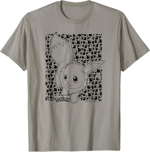 Pokémon - Eevee Pattern T-Shirt - T-Shirt | Sand
