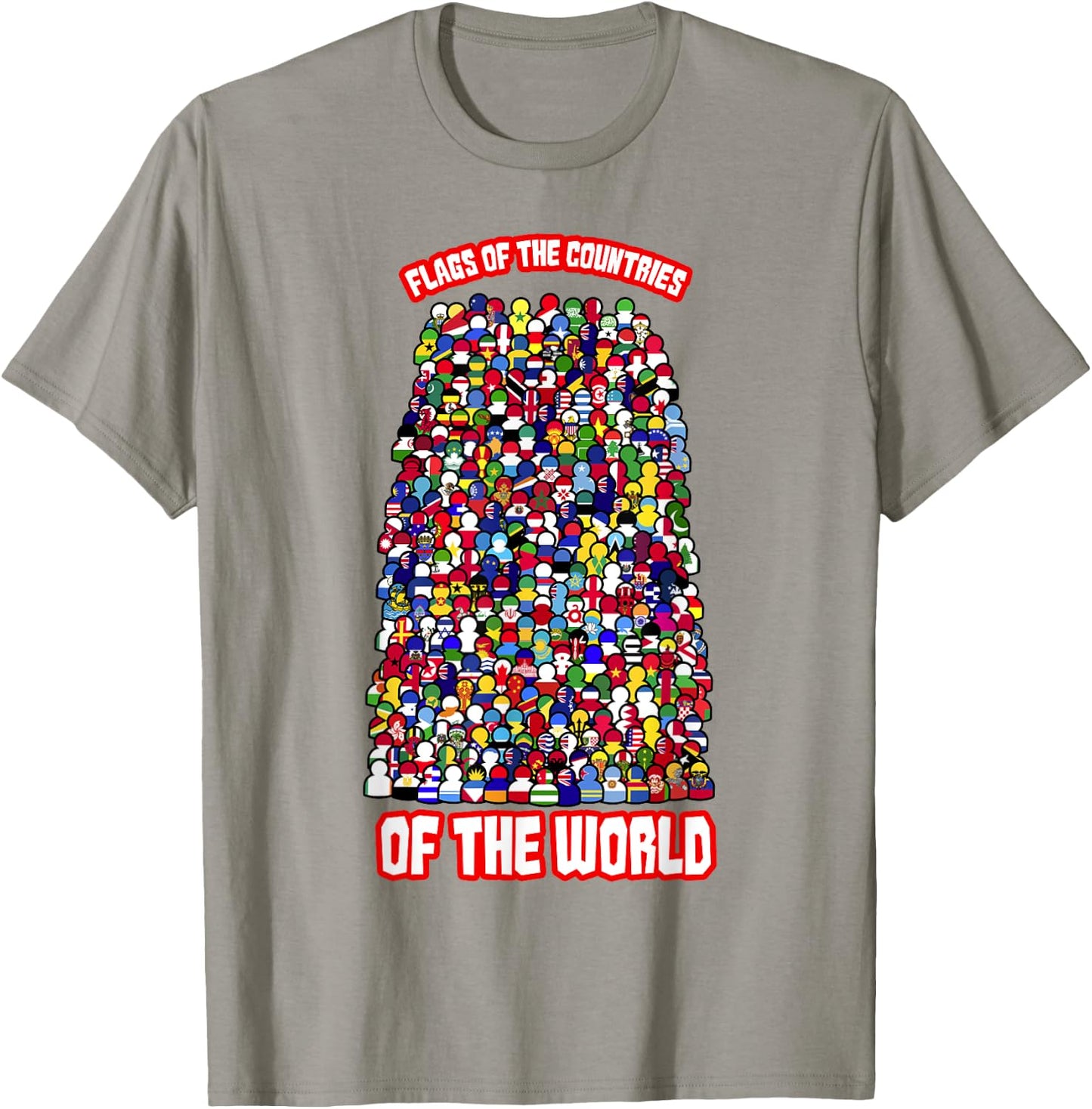 Flags Of The Countries Of The World International Humans T-Shirt - T-Shirt | Sand