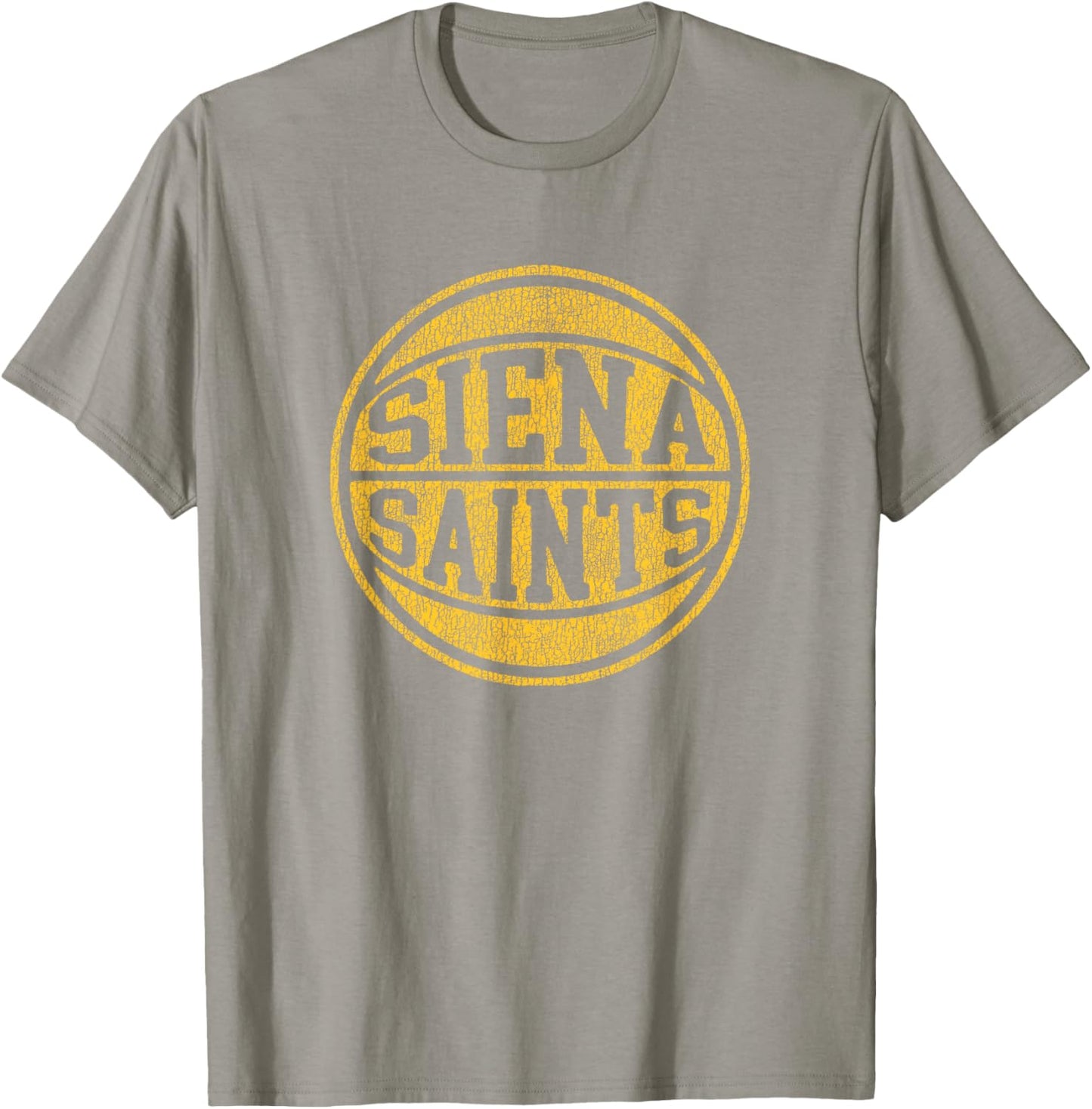 Siena College Distressed Vintage 70s Basketball T-Shirt - T-Shirt | Sand