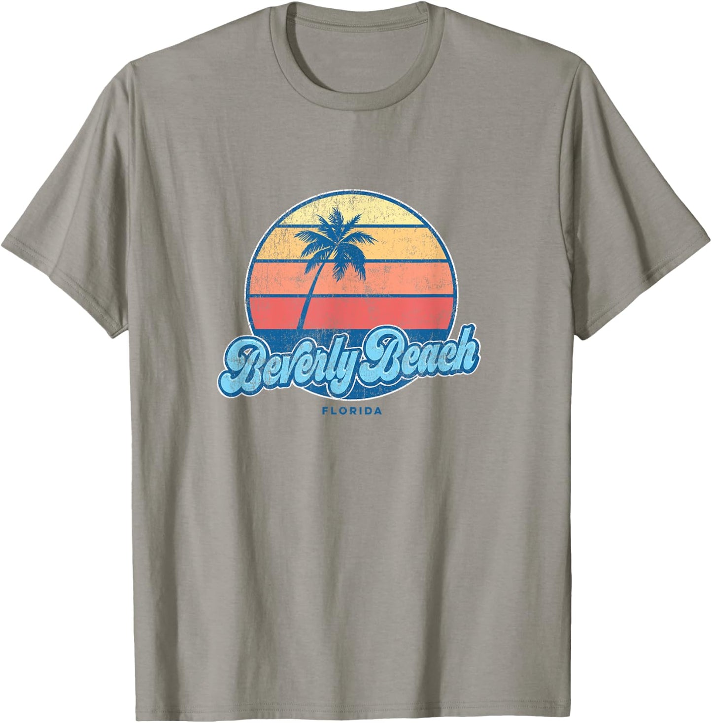 Vintage Beverly Beach Florida FL Classic 70s Retro Surfer T-Shirt - T-Shirt | Sand