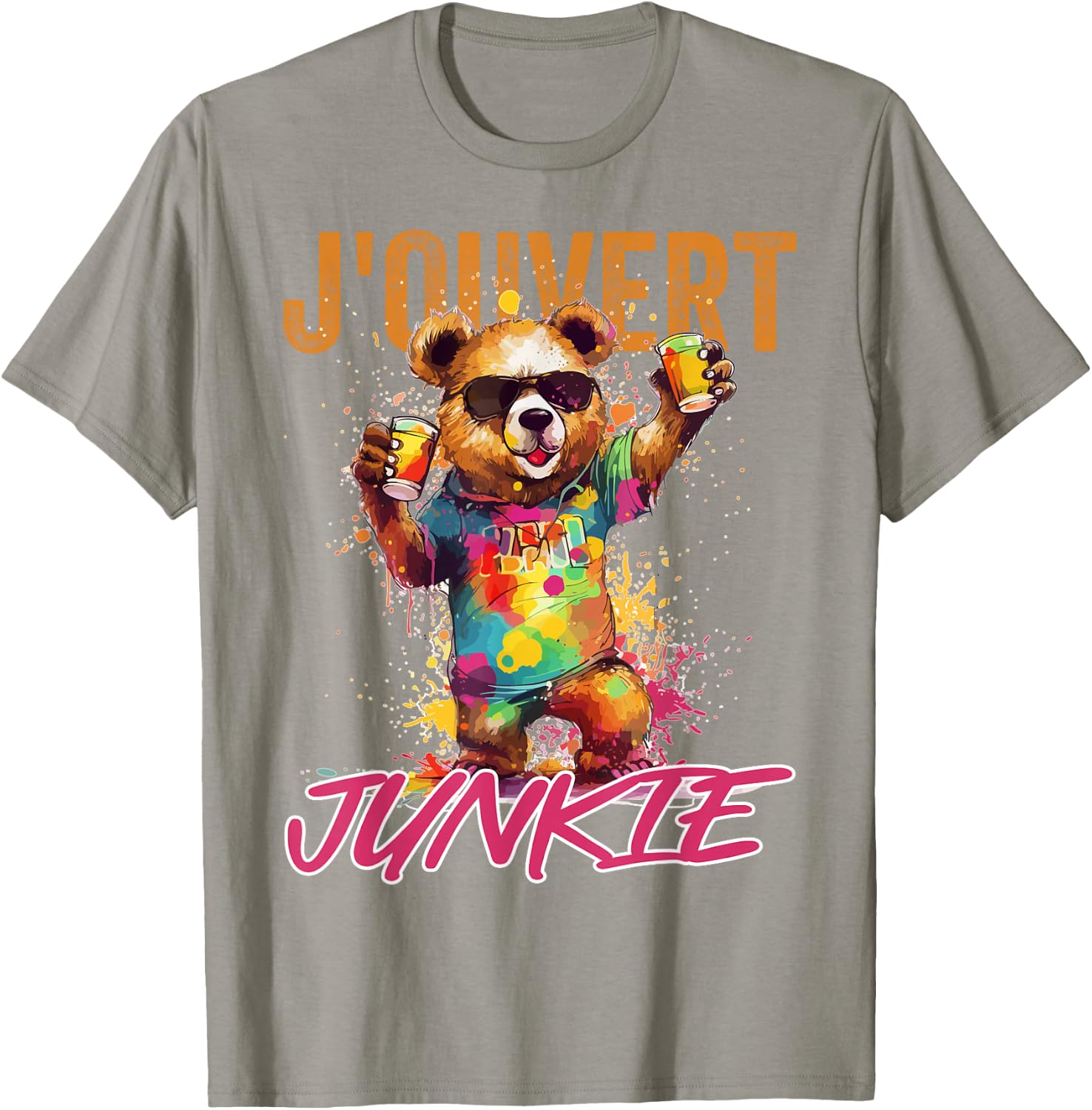 J'Ouvert Junkie, Soca Fans, Caribbean Carnival Party, Men T-Shirt - T-Shirt | Sand