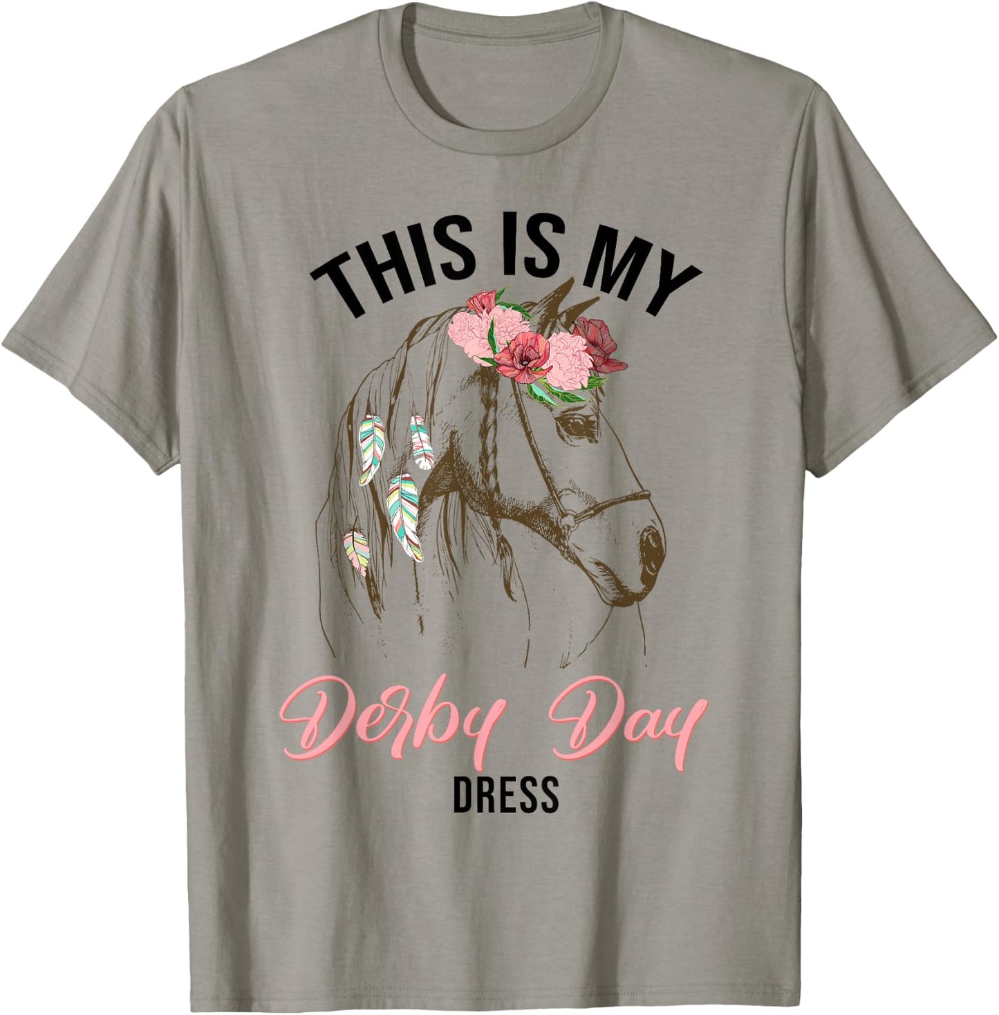 Derby Day 2024 This Is My Derby Day Dress horse racing T-Shirt - T-Shirt | Sand