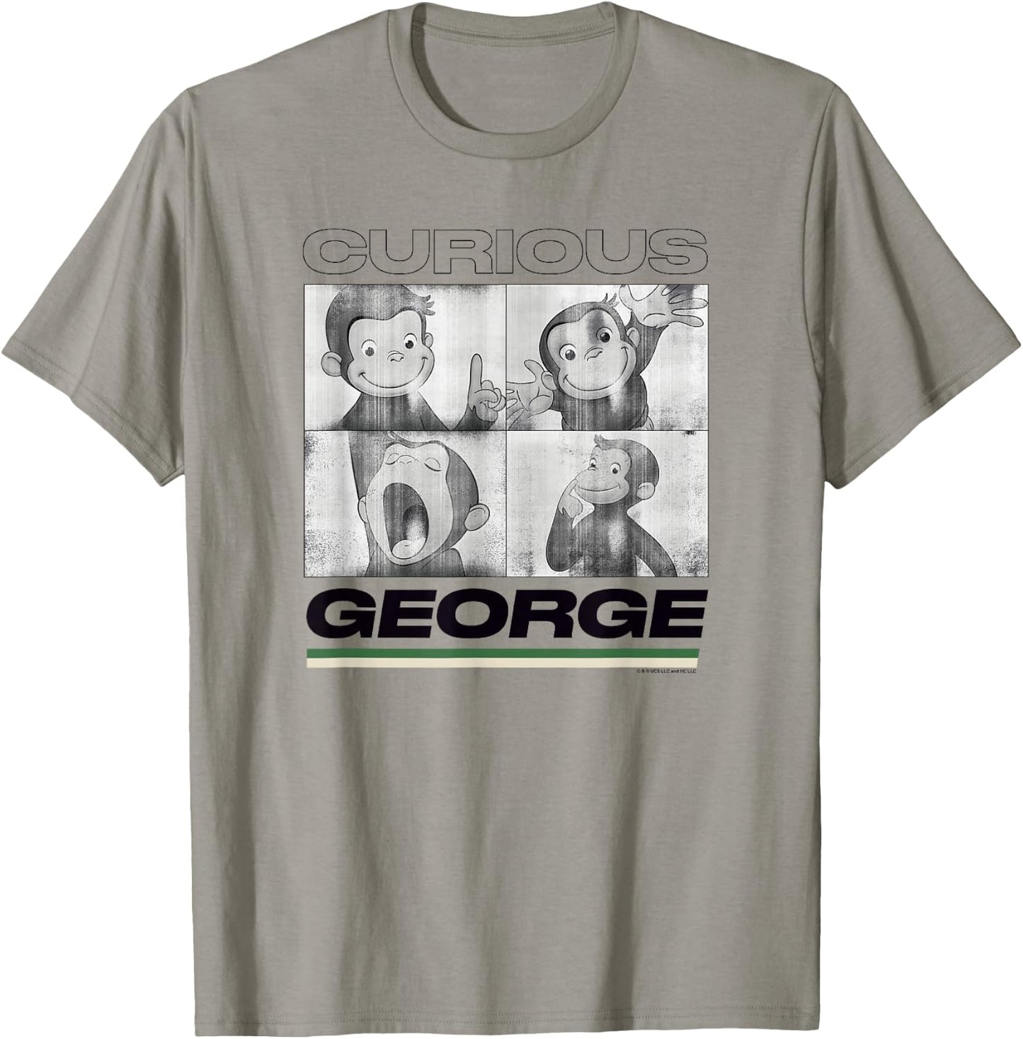 Curious George Vintage George Photo Box Up T-Shirt - T-Shirt | Sand