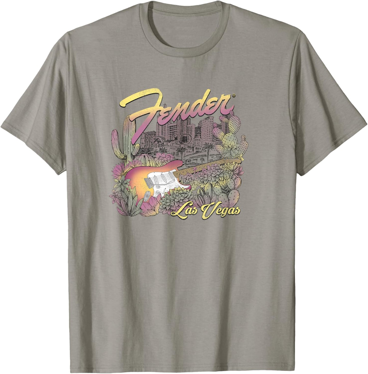 Fender Guitar Las Vegas Casino Resort T-Shirt - T-Shirt | Sand