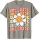 Groovy 3rd Grade Back to School First Day of Third Grade T-Shirt - T-Shirt | Sand