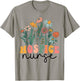 Groovy Wildflower Hospice Nurse T-Shirt - T-Shirt | Sand