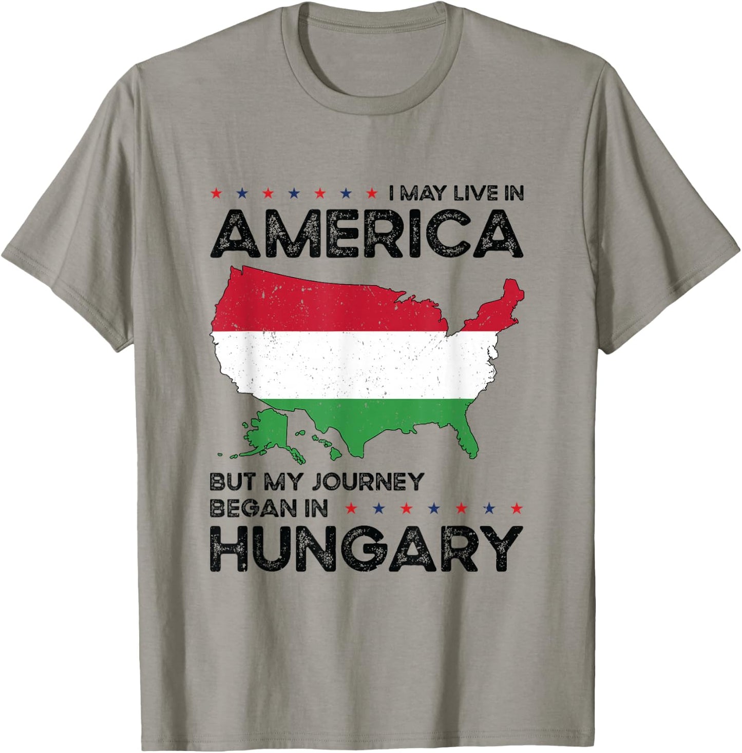 Hungarian American Patriot USA Grown Hungary US Flag T-Shirt - T-Shirt | Sand