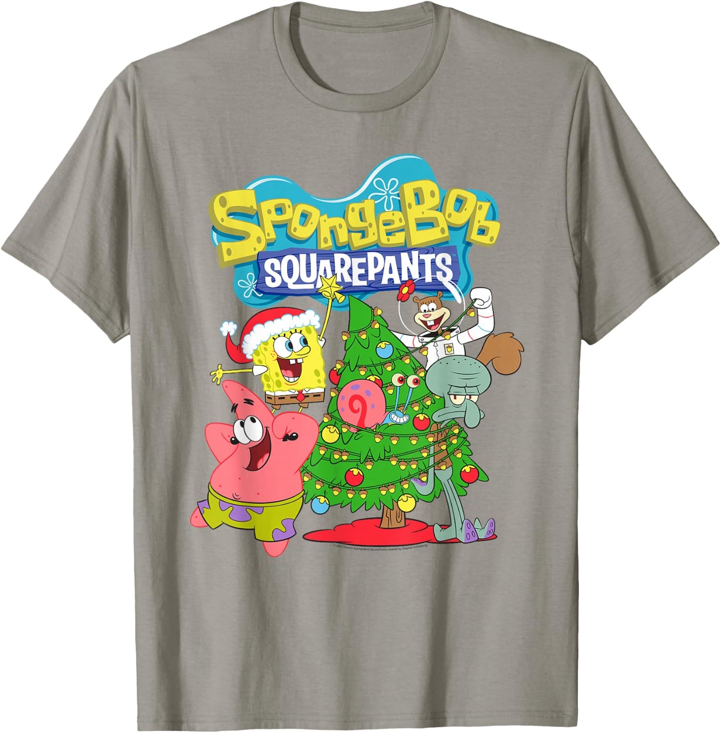 SpongeBob SquarePants Christmas Tree T-Shirt - T-Shirt | Sand
