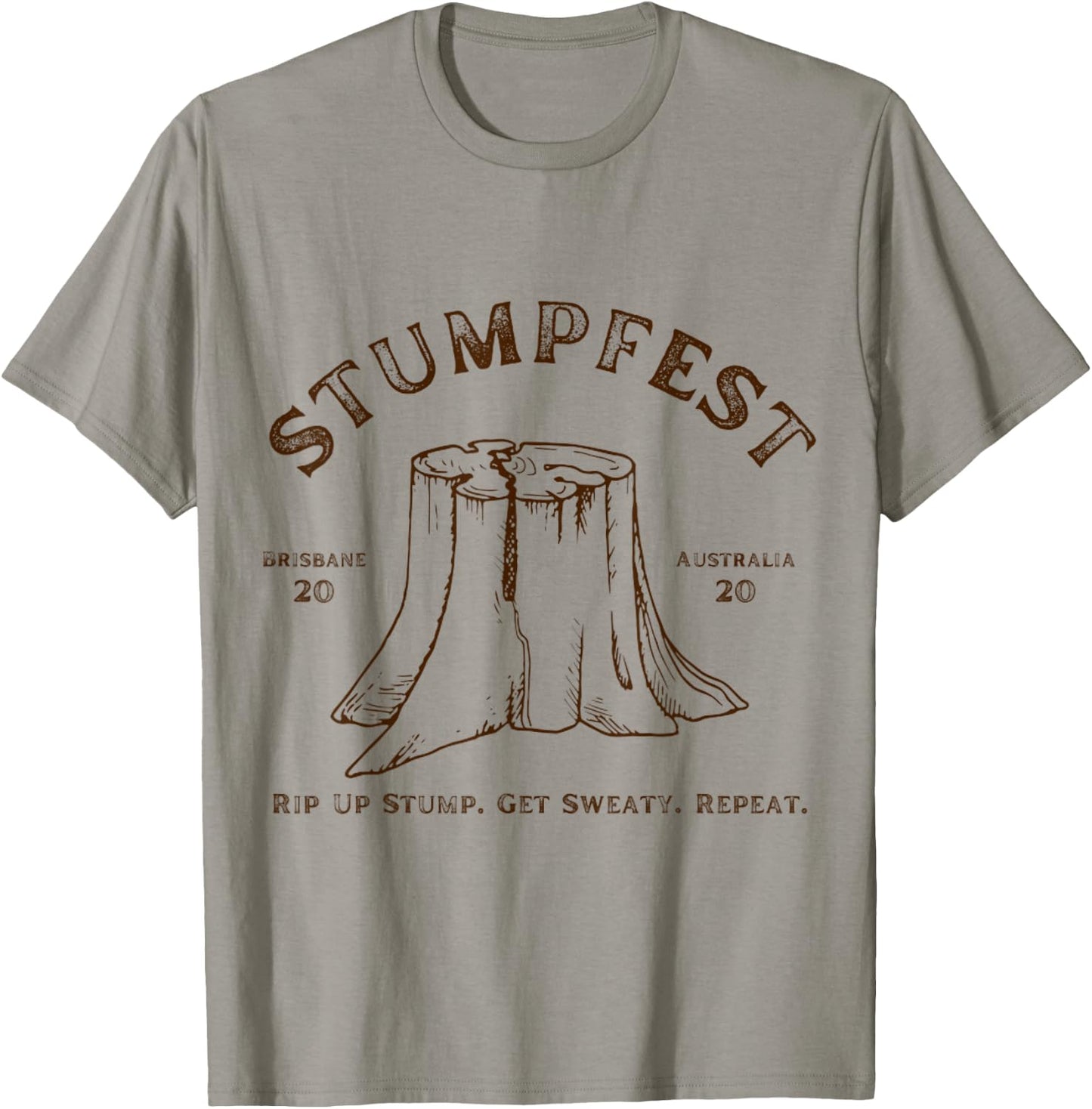 Vintage STUMPFEST! Grey Vintage Distressed Modern Vintage T-Shirt - T-Shirt | Sand