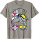 Dominican Republic Flag Ecuador Grown Women Girl Country T-Shirt - T-Shirt | Sand