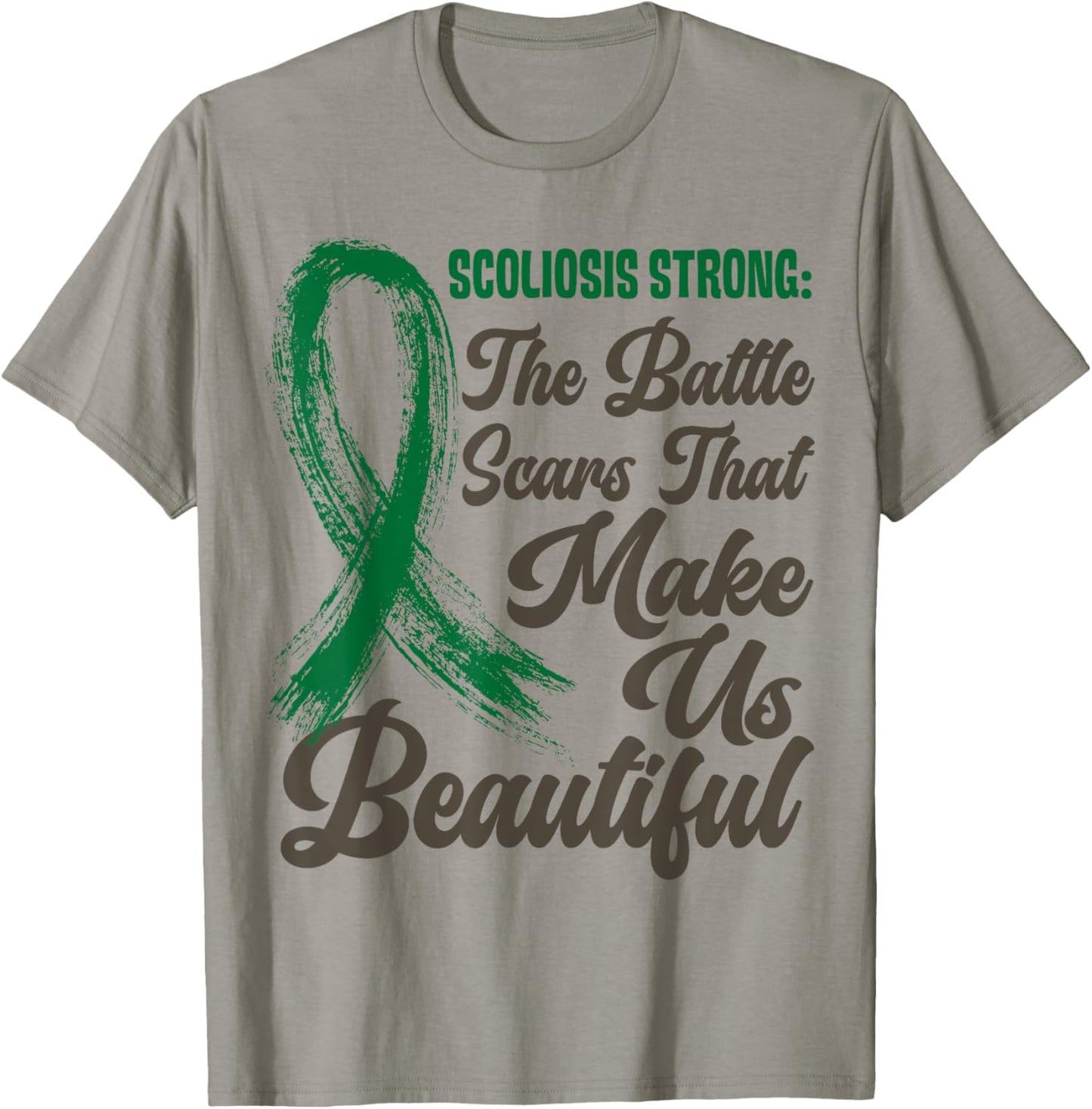 Funny Scoliosis Strong, Scoliosis Awareness Women T-Shirt - T-Shirt | Sand
