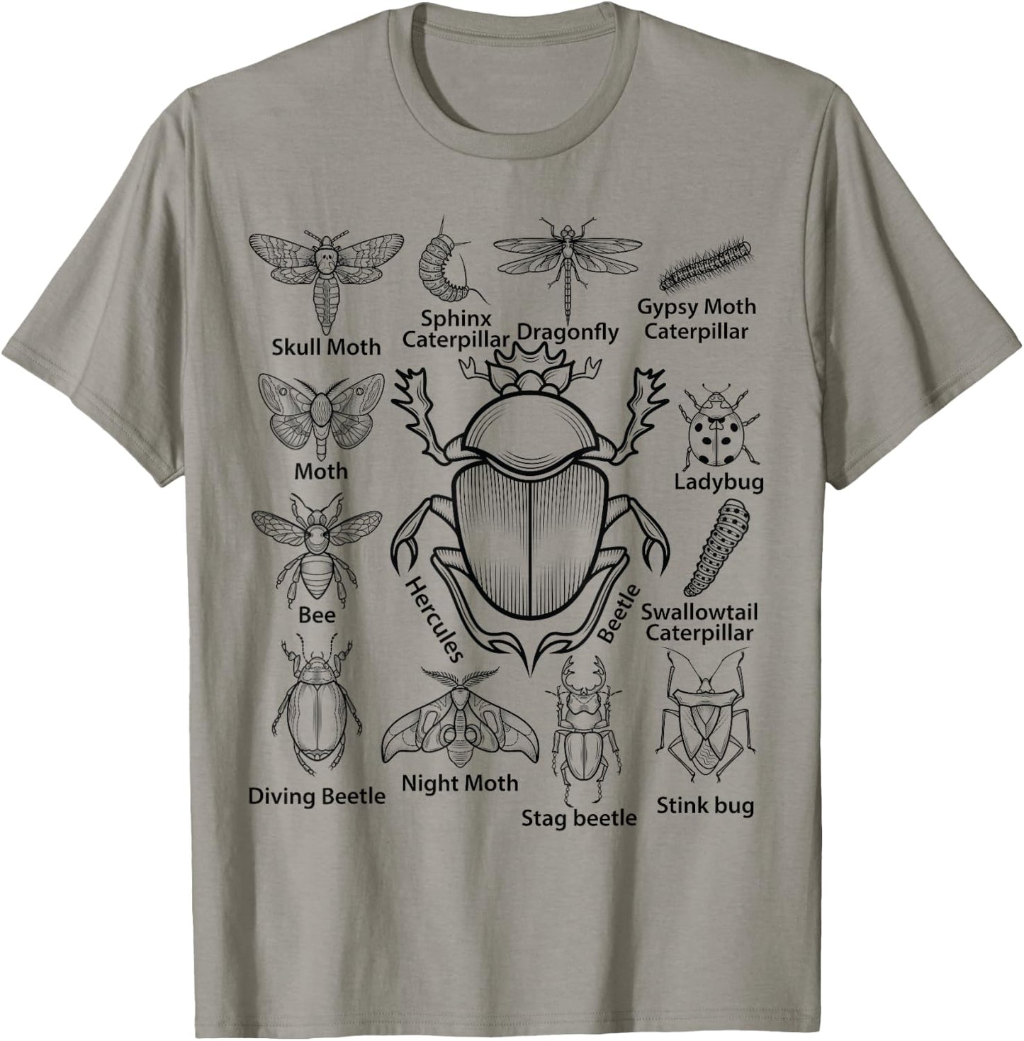 Hercules Beetle Bug Insects Collection Bugs entomology Boys T-Shirt - T-Shirt | Sand