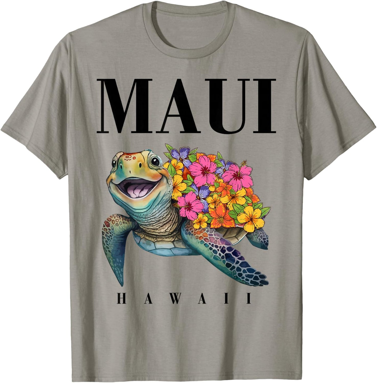 Maui Hawaii T Shirt Girl Women Kids Sea Turtle Hawaiian T-Shirt - T-Shirt | Sand