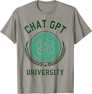 University of Chat Gpt T-Shirt - T-Shirt | Sand
