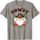 Vintage Howdy Ho Ho Ho Santa Cowboy Christmas Western T-Shirt - T-Shirt | Sand