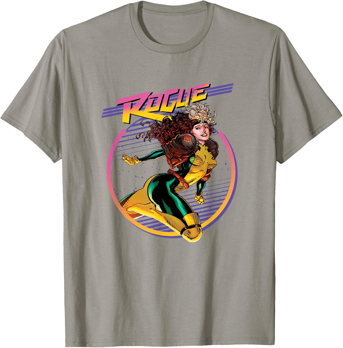 Marvel X-Men Rogue Sassy Neon Solo Portrait T-Shirt - T-Shirt | Sand