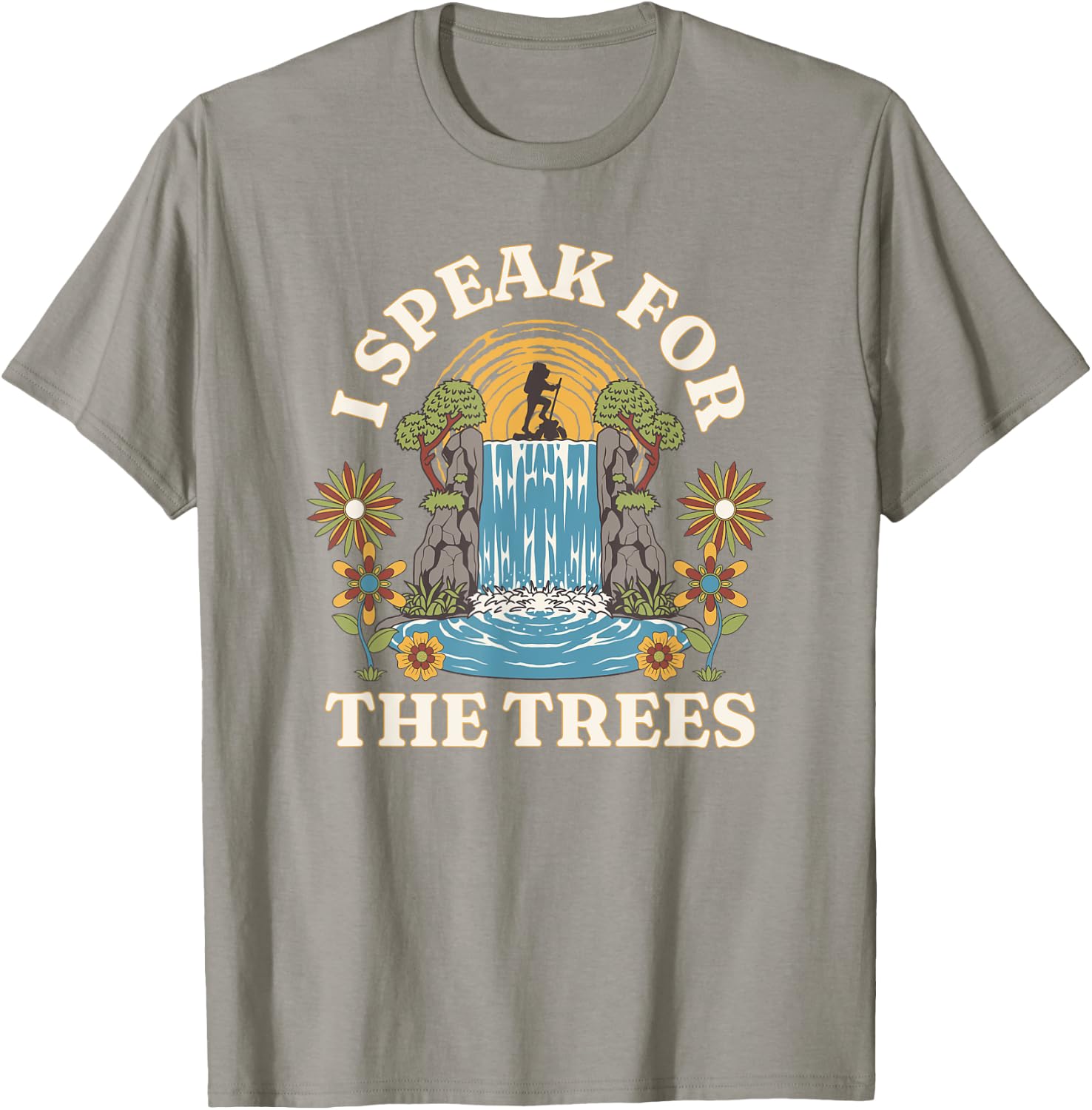 I Speak For Trees Earth Day Save Earth Inspiration hippie T-Shirt - T-Shirt | Sand